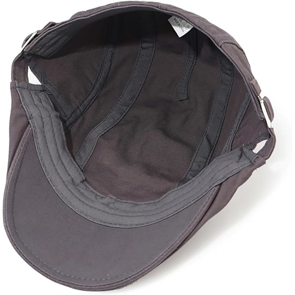 Herr Newsboy Keps Flat Cap Bomull Justerbar Andningsbar Irländsk Cappy Ivy Kör- och Jaktmössa