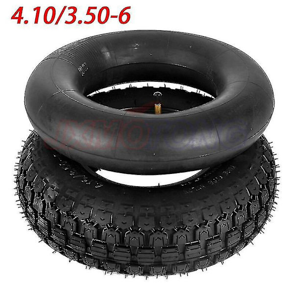 Eldrescooterdekk 4.10/3.50-6 Inner og Ytre Dekk Elektrisk Scooter Trehjulssykkelhjul 3.50-6 -g inner tube