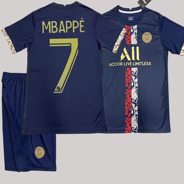 22-23 Paris specialutgåva fotboll träningsdräkt 30 Messi nr 7 Mbappe nr 10 Neymar set Paris Special Edition No. 7 24#