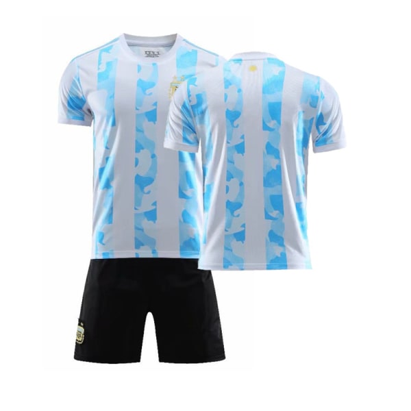 Ny Argentina-drakt 20-21 nr. 10 Messi hjemme og borte Neymar voksen og barns spilluniform 2021 Home No. 10 18