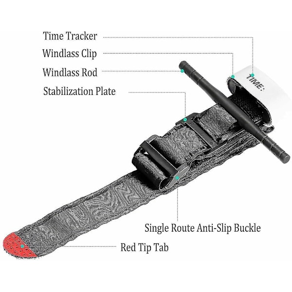 10 kpl Tourniquet Rapid One Hand Application Hätätilanteiden Ulkoilma Ensiapupaketti 10 Pcs