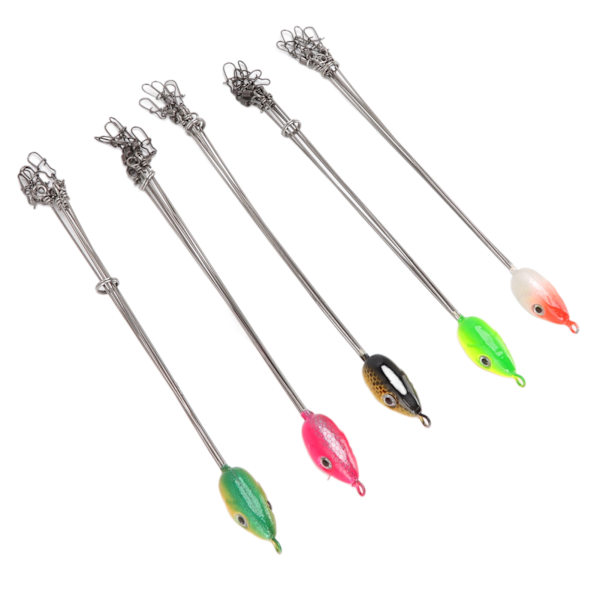 5 st fiskeriggar täcker 18 cm stål 5 armar fiskeparaply bete för fiskeutrustning tillbehör