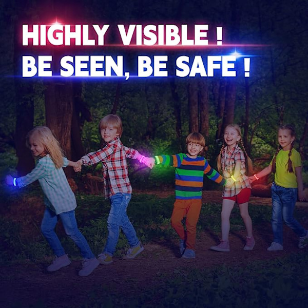 LED-armbånd, lysende armbånd LED-armbånd, blinkende Spo,
