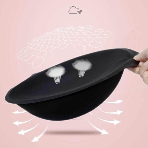 Simuleret Gravid Mave Bump Skuespiller Cosplay Rekvisit Åndbar Performance Kin Farve L - Perfekt Sort Black S