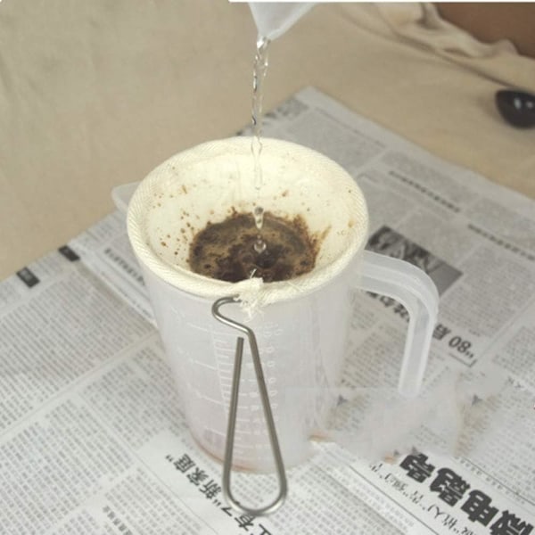 2 stk. 4 tommer rustfrit stål håndtag Tabi genanvendelig kaffe te S DXGHC