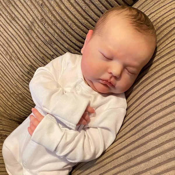20\" nyfödd baby redo för dockleksak Reborn Detaljerad färg baby Ekologisk med tygsömnadsfoder