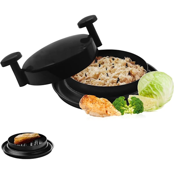 Kycklingrivare, Kycklingrivarverktyg Twist, Köttrivare med Ergonomiskt Handtag, Lätt att Rengöra, Halksäker, Diskmaskinsäker, Kycklingkvarn