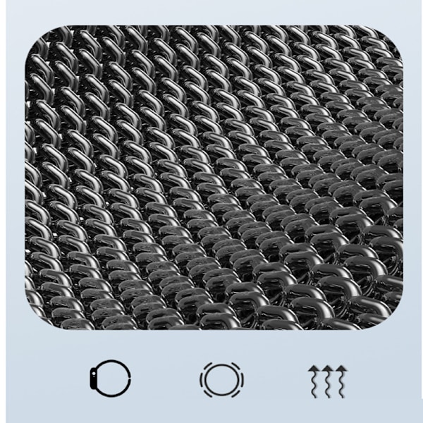 Band No Gap Rostfritt Stål Metall Magnet Spänne Band För Kvinnor Män Med Kompatibel 7/FE/6/5/4 Band 20mm 22mm Svart Svart black 20mm