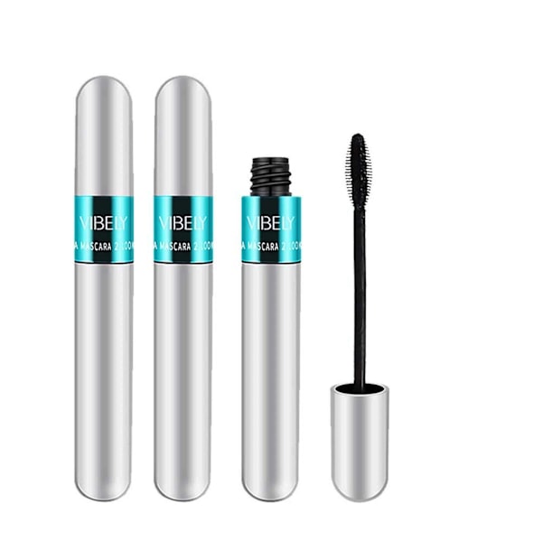 2 i 1 Vibely Mascara 5x Längre Vattentät Kosmetika För Naturlig Förlängning Och Förtjockning Ingen Klumpning 4d Silkefiber Mascara Fff B