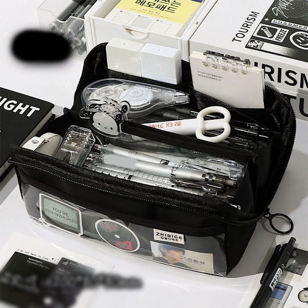 Blyantsæske Etui SORT Black