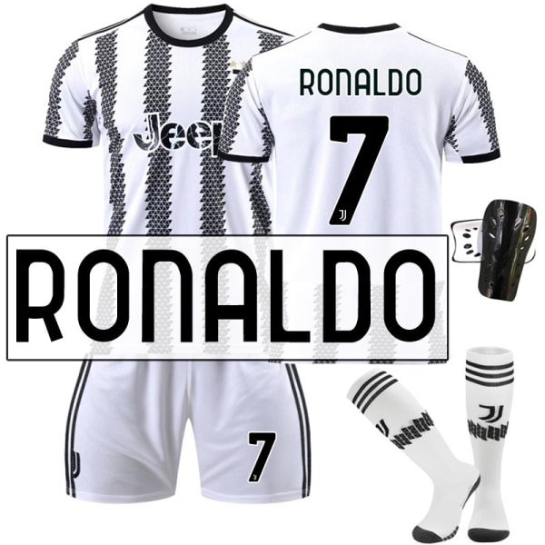 22-23 Ny version Juventus nr 7 Hovey nr 10 Pogba 22 Di Maria 10 Dybala set No.7 Cristiano Ronaldo,Socks + Gear #L