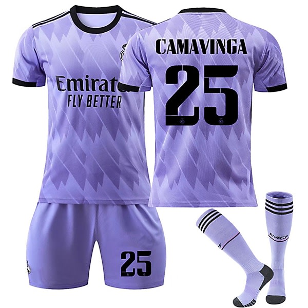 22/23 Ny sæson ude Real Madrid CF CAMAVINGA nr. 25 Børnetrøje Goodies Nyeste Børn-28