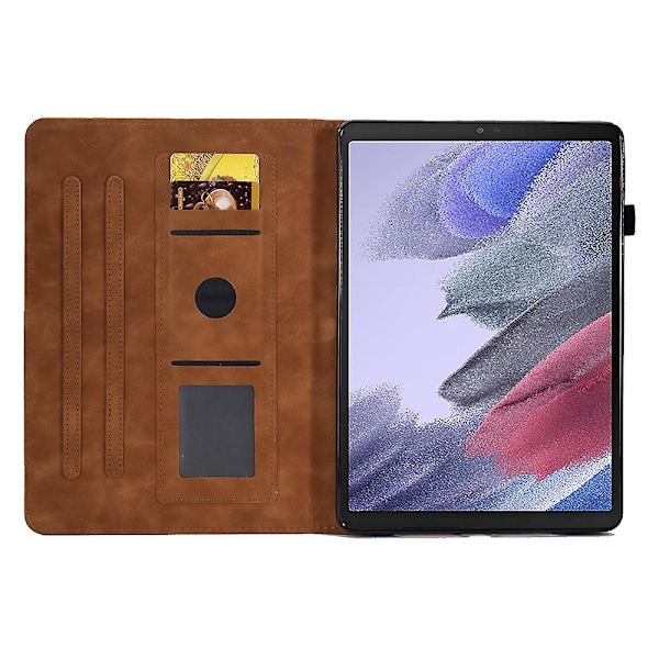 Skyddande Tabletfodral för Samsung Galaxy Tab A7 Lite 8,7 tum T220 / T225, Fjärilsblommönster Präglad PU-Läder Sömnad
