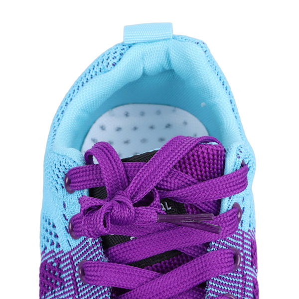 Casual Tight Sports Shoes Åndbar Blød Snørebånd Dame Oversized Løb Sko Lilla 38