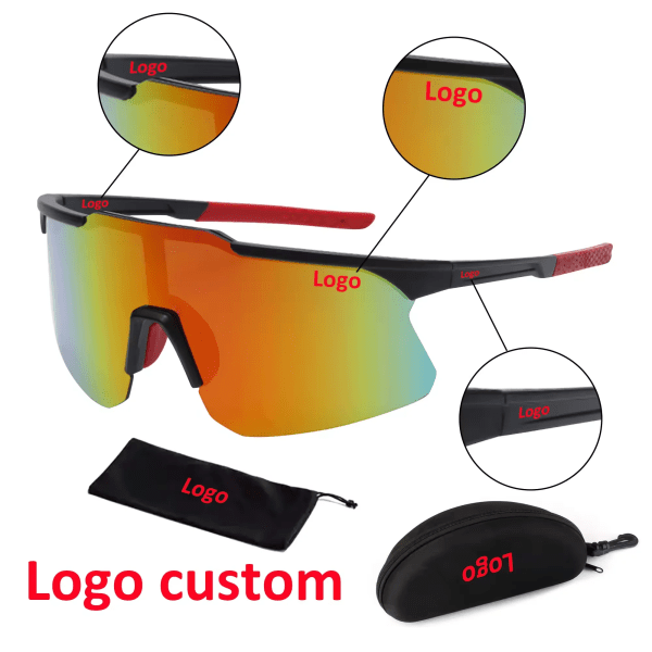 2024 Halvram Löparglasögon Överdimensionerade Sport Vindtäta Solglasögon Cykling Utomhus Män Sportsolglasögon för Unisex 1 sunglasses unisex outdoor