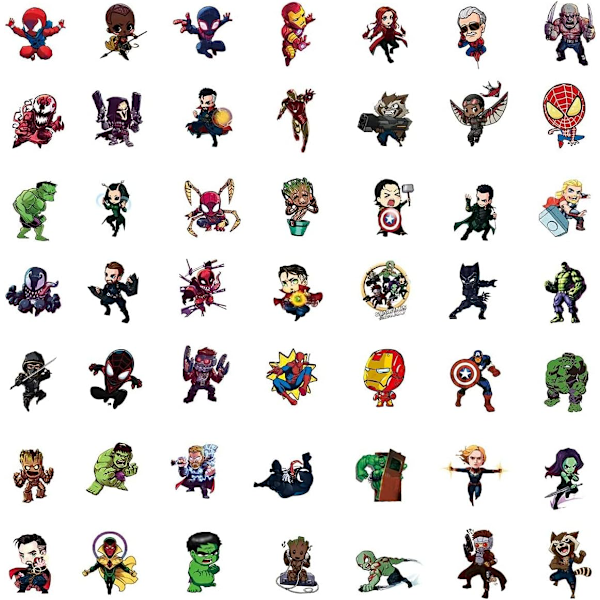 100 superhelt Avengers-klistremerker Superhero