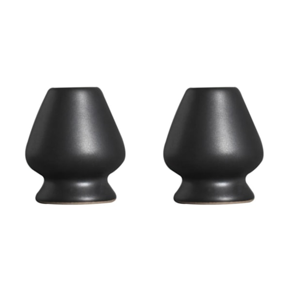 1/2/3 Håndlaget Matcha Visp Stativ Te-seremoni Te-service for Svart 6 x 7cm 2Sett 2Sets Black 6 x 7cm