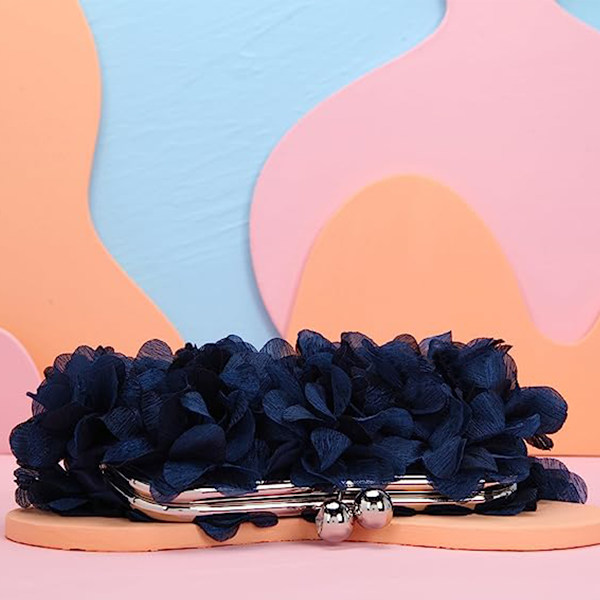 Blomster Cutch tasker til kvinder Aften tasker og Clutches Blomster Clutch tasker til kvinder Satin Party Prom håndtasker