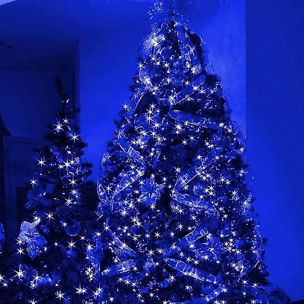 Julemini-lysstreng, 50 LED-lysstreng med UL-certificering Blue