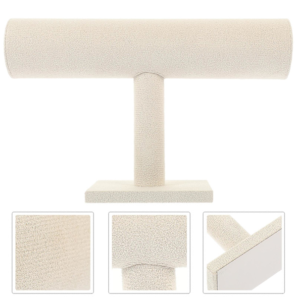 Armbandsställ Armband Display Stativ Smyckesorganisatör Klocka Beige Beige 23X15X9CM