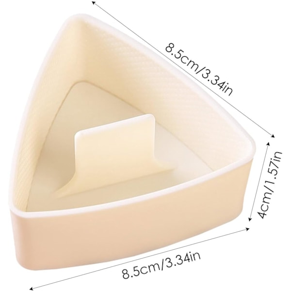 Onigiri Form, Trekant Risbold Form Sushi Form, Risbold Form, Non-stick Trekant Sushi Form Case Værktøj Risbold Bento Presse Form