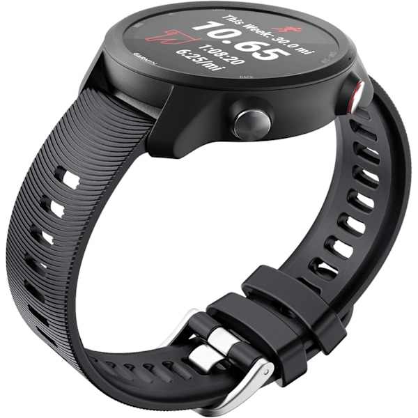 Rem for Garmin Vivomove HR / Vivoactive 3 / Vivoactive 3 Music / Forerunner 245/645 Music, 20mm Premium Silikon QuickFit-reimer, Flere farger (B