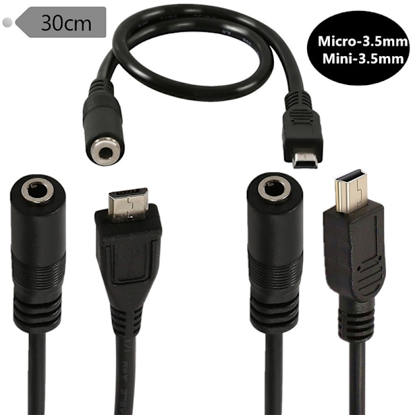 Adapter for Micro USB til 3,5 mm jack for hodetelefoner hodetelefonkabel 2(Mini 5P)