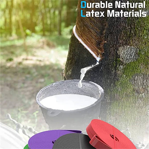 Motstandsbånd Trening Elastisk Naturlig Latex Trening Gummi Loop Styrke Gummibånd Gym Fitness Trening Ekspander purple