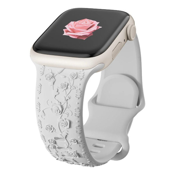 For Apple Watch -ranneke Silikoni Rannekoru VALKOINEN 42/44/45MM VALKOINEN white 42/44/45mm white 42/44/45mm