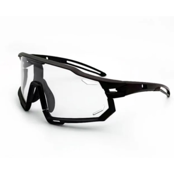 2024 Uv400 Spejl solbriller løb rejser cykel briller oem sport poloarized solbriller sølv linse sport solbriller C8 Clear-Dark Lenses