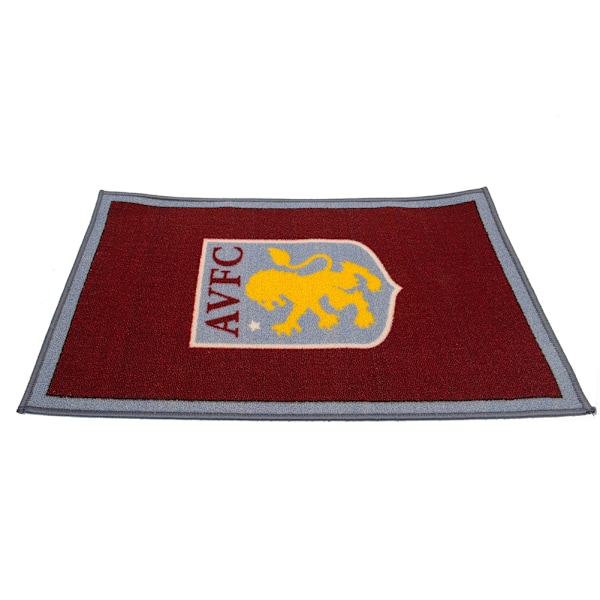 Aston Villa FC Crest Scatter Rug One Size Claret Red/Light Blue Claret Red/Light Blue/Yellow