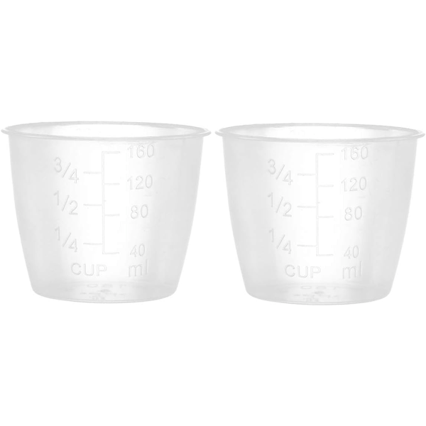 Transparent graduated plastic measuring cups Rice measure