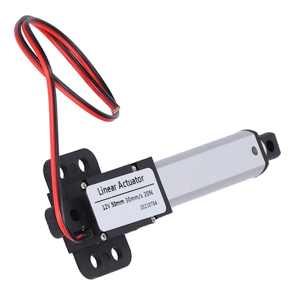 Lineaarinen karamoottori 50mm 12v DC Hiljainen sisäinen rajakytkin Mini sähköinen lineaarinen karamoottori autoteollisuudelle 30mm/s-20N 0.1