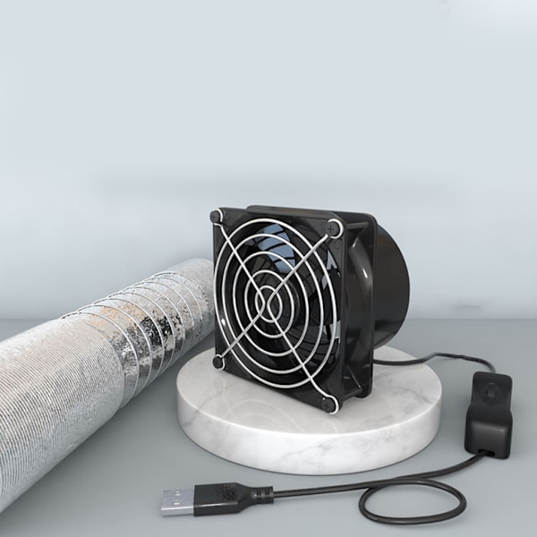 USB-drevet Lodde-Røgopsamler ESD-Røgudtrækker Rørkanalblæser med 1/3/6M Rør Badeværelsesventilationsblæser Single fan 0.19