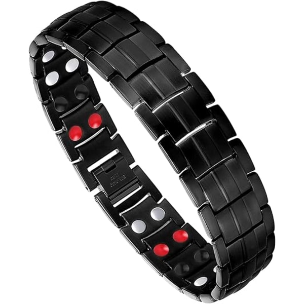 Magnetarmband för män Titanstål Magnetarmband med Dubbel