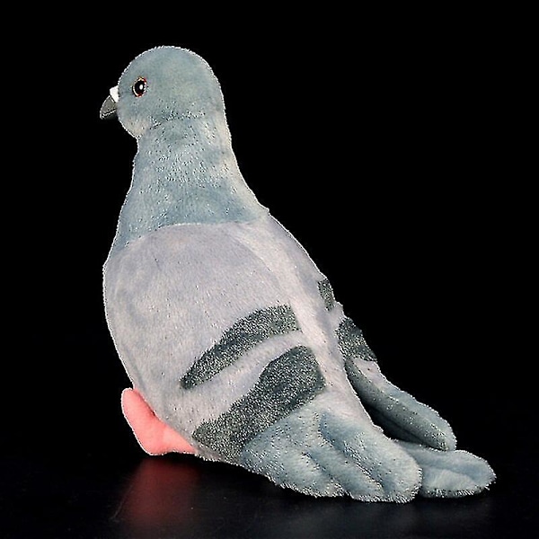 19cm Grå Due Plysjleke Realistisk Stein Due Duer Fugl Utstoppede Dyr Leker Bursdagsgaver for Barn 15cm HIGH Shoebill