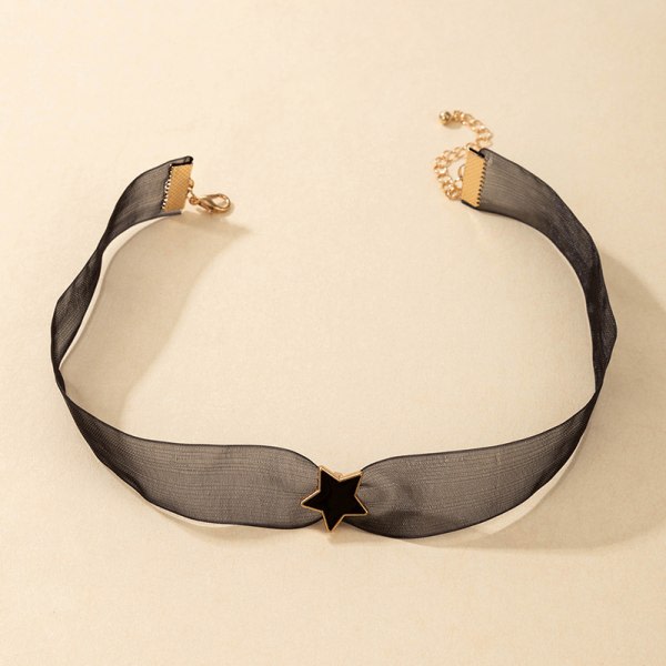 Gothic Lace Choker Halsband, Star Mesh krage halsband