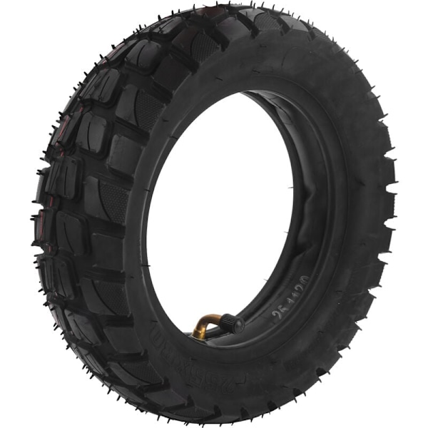 10" Electric Scooter Tire with 10 x 2.5" Inner Tube, Inflatable Rubber Replacement Tire, 255 x 80 Outer Tube