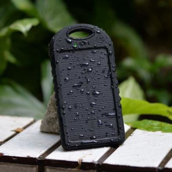 Solcellsladdare 5000mah Stöttålig / Smuts Dubbel USB-port P