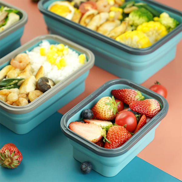 4 kpl silikonisia lounasrasioita lounasrasia setti Bento-rasia