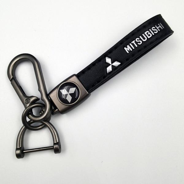 Tilpasset metallbil-logo nøkkelring - Forretningslær nøkkelring anheng for menn Zero Run Silver Hardware