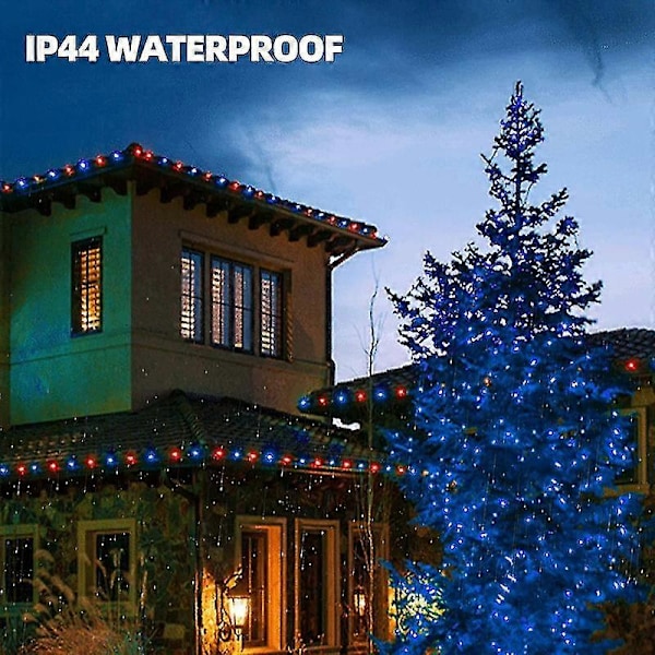Julmini-ljusslingor, 50 LED-ljusslingor med UL-certifiering Blue
