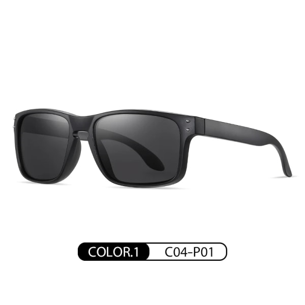 Billige solbriller i afslappet stil PC stel solbriller med polariserede linser 6507 Sport klassiske solbriller C2 Classic