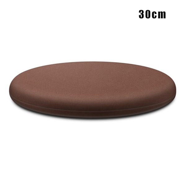 Rund Minnesskumkudde Bekväm Andningsbar Vadderad Överdrag Tvättad Matta För Hem Sovrum Vardagsrum Kaffe Färg Coffee Color 30cm