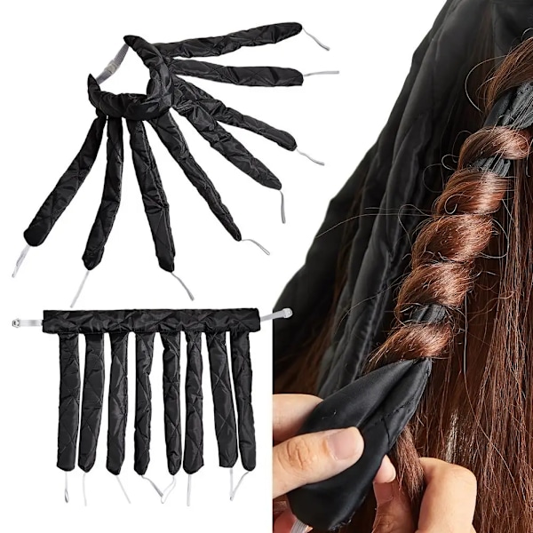Octopus Varmefri Hårcurler Ingen Varme Varmefri Krøller Stang Hårbånd Sove Hårbånd Ingen Varme DIY Hår Styling Værktøjer