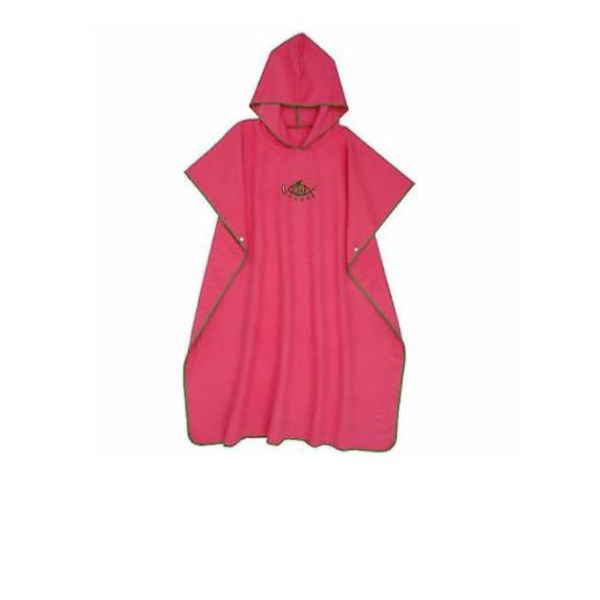 Strandhandduk Poncho Badrock med Huva Snabbtorkande Badrock Simhandduk Red