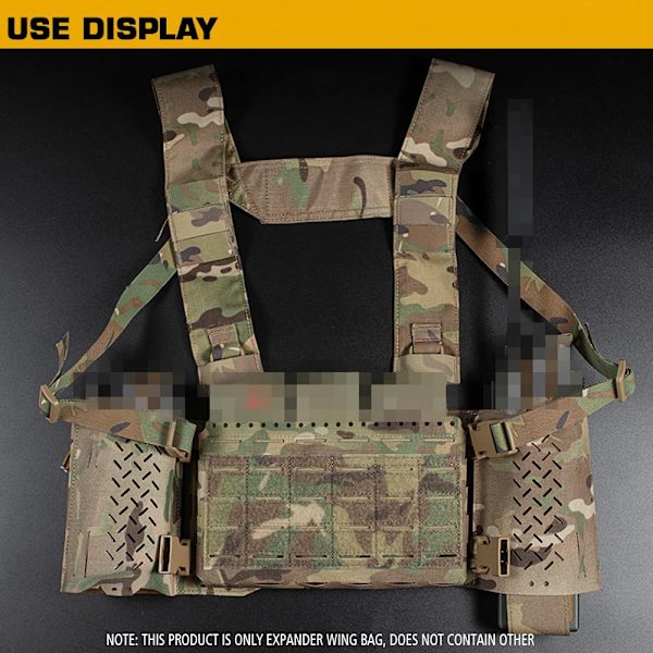 2 kpl/setti Sotilasliivi MK2 Laajennussiivet Airsoft Taktinen Liivi Radiopidike Lehtipussi Rinnassa Etuosa Varusteet VE-74-ACC-17 RG