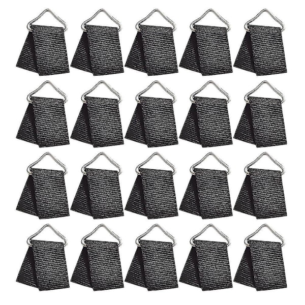 20 sets of trampoline triangle buckles Metal triangle rings V-shaped triangle rings and webbing