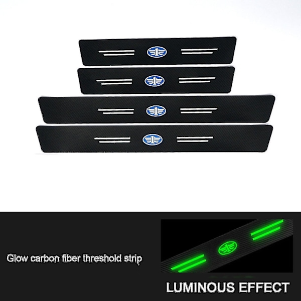 Auto dörrtröskelskydd anti-scratch dörrtröskelskydd för fordonstillbehör_llk13 FAW 4pcs