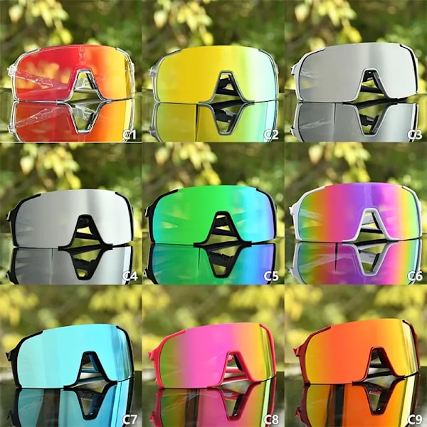 2024 Uusi muotoilu Laaja käyttö UV400 Urheiluaurinkolasit Miehet Pyöräily Aurinkolasit Ulkoilulajit Aurinkolasit alkuperäisellä tuotemerkillä C1 Photochromic Glasses